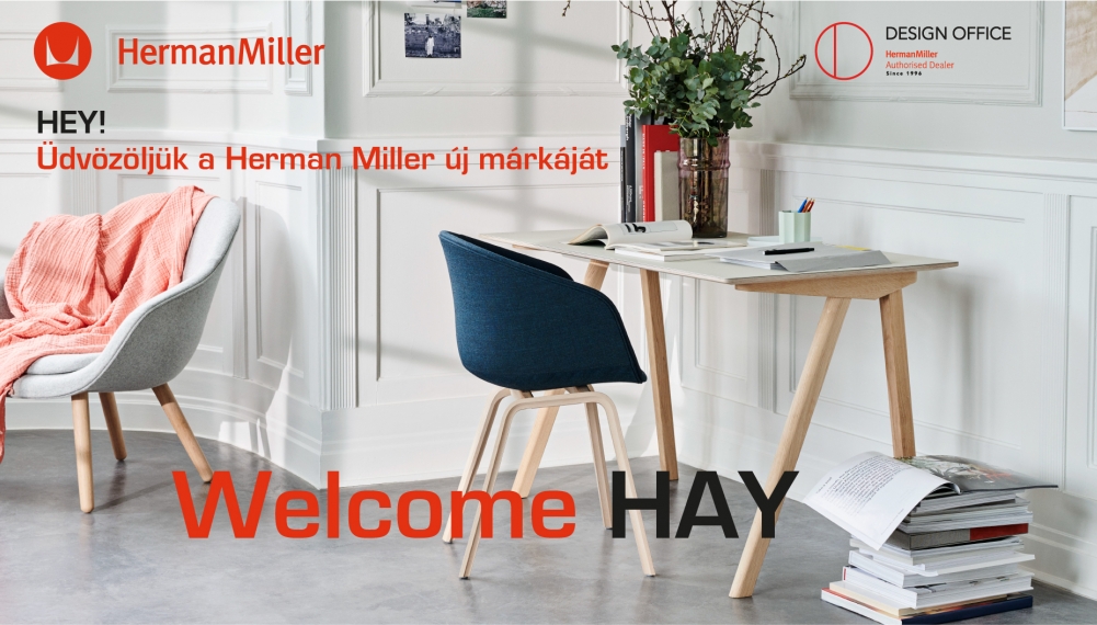 HAY: Frissítse otthoni irodáját HAY, frissítse, otthoni, irodáját, HermanMiller, minőség, design, variálhatóság, kiegészítők, dinamikusság, kifinomultság